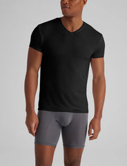 Second Skin High V-Neck Modern Fit Undershirt (6-Pack)