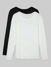 Women's Micro Rib Long Sleeve Tee (2-Pack)