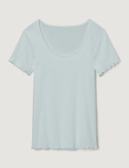 Women's Cotton Pointelle Rib Tee