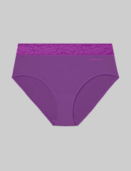 Women's Second Skin High Rise Brief, Lace Waist